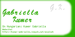 gabriella kumer business card